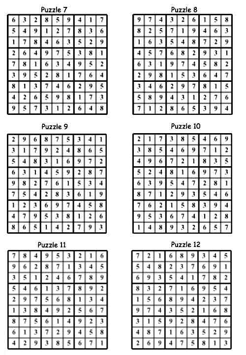 Sudoku Solutions Sushi